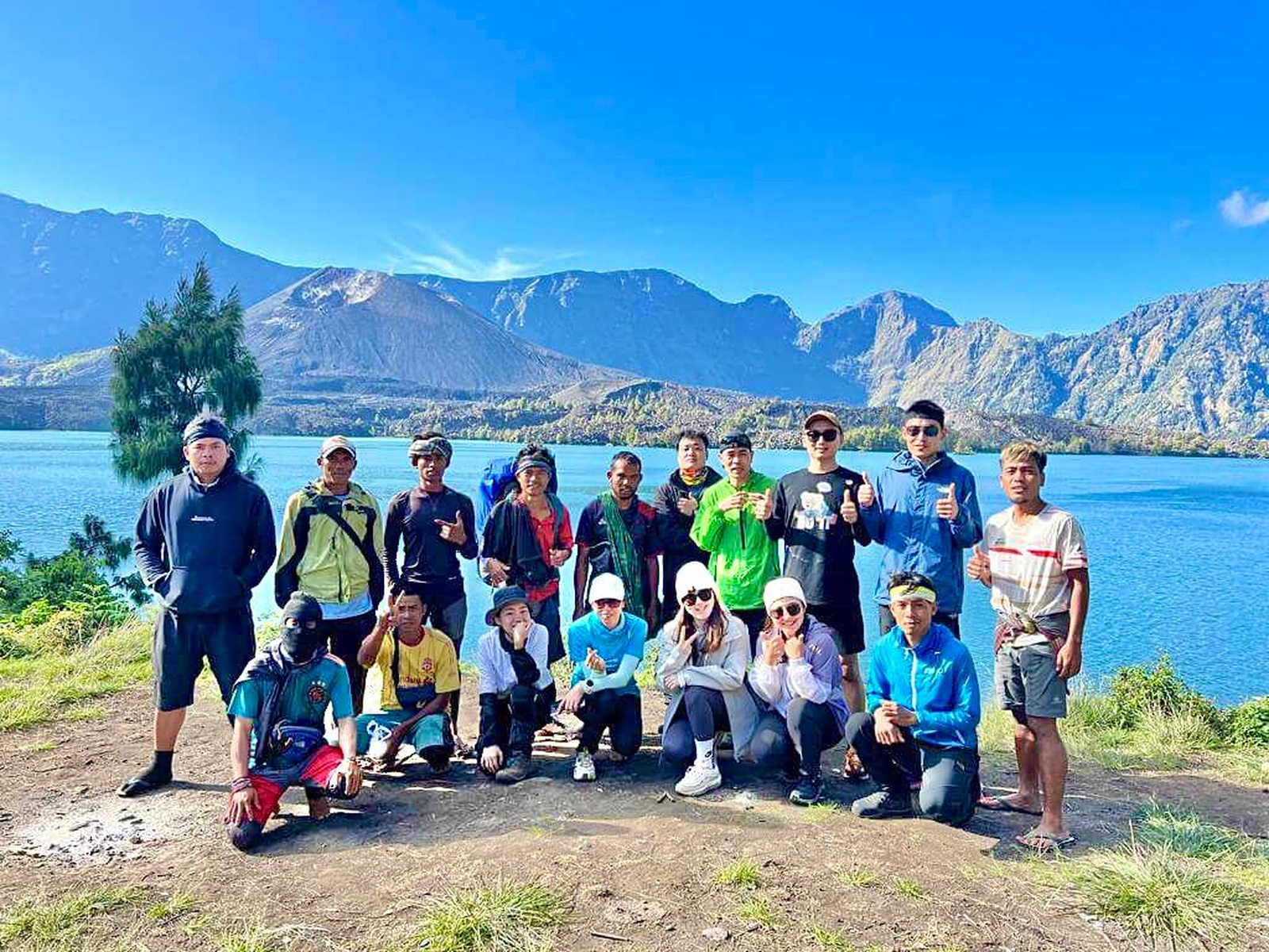Trekking route from Sembalun to Senaru