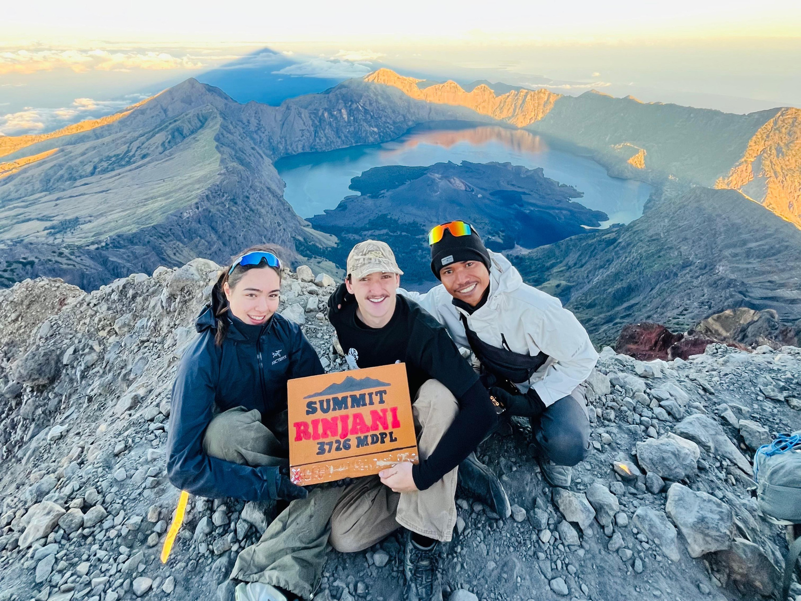 Mount Rinjani summit sunrise trekking